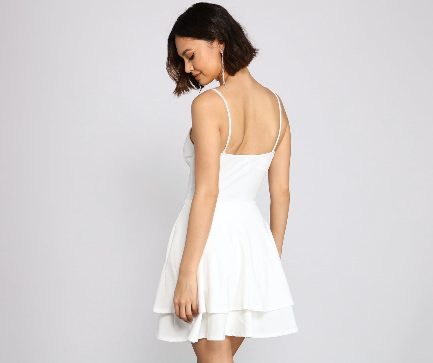 Simply Adorable Layered Skater Dress