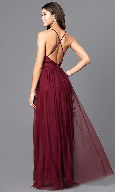 Petal Dust Maxi Dress - Wine