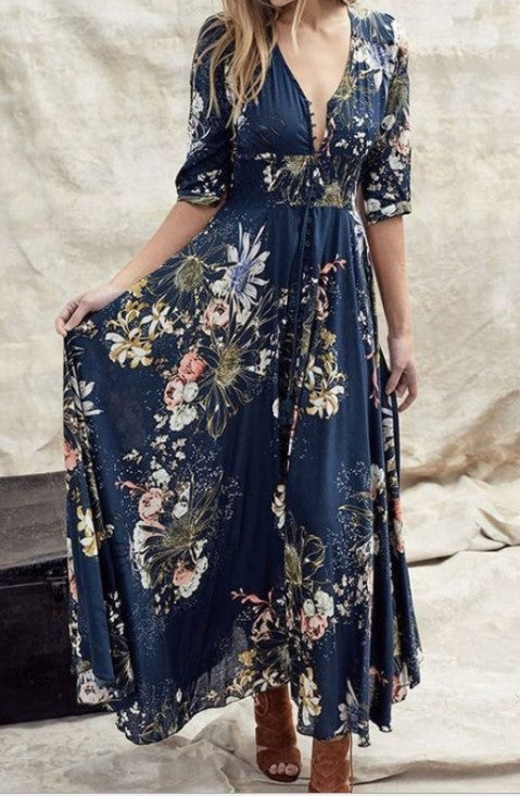 Gild The Lily High Low Wrap Maxi Dress