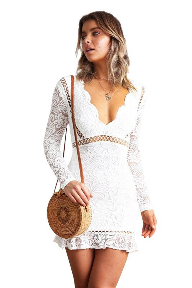 Million Times Yes Embroidered Sequin Dress