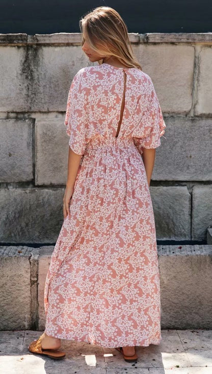 Keep My Love Paisley Kimono Maxi Dress - FINAL SALE