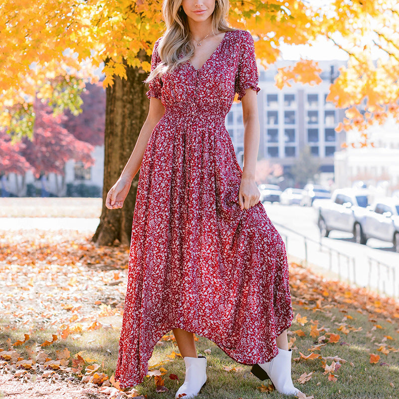 Dark Rose Shimmer Maxi Dress - FINAL SALE