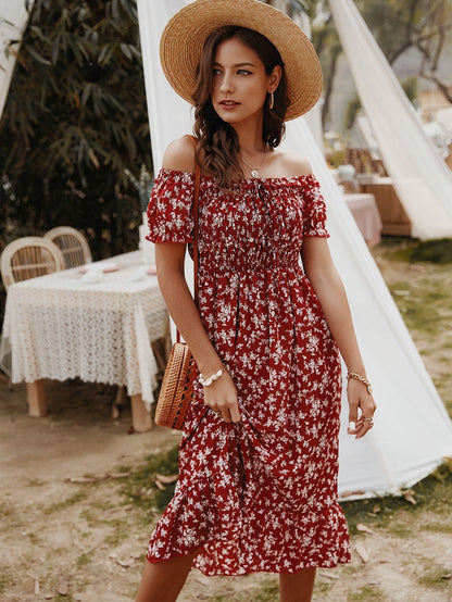 Hayes Floral Off The Shoulder Maxi Dress