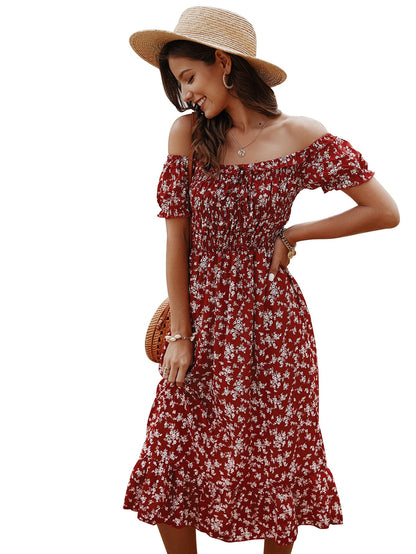 Hayes Floral Off The Shoulder Maxi Dress