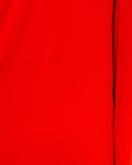 Side To Side One Shoulder Statement Dress - Tomato Red