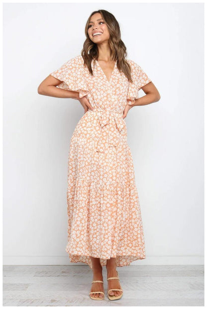 Floral  Maxi Dress - Marigold