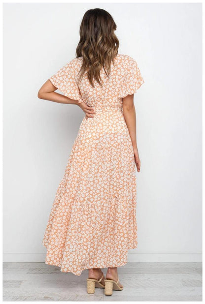 Floral  Maxi Dress - Marigold