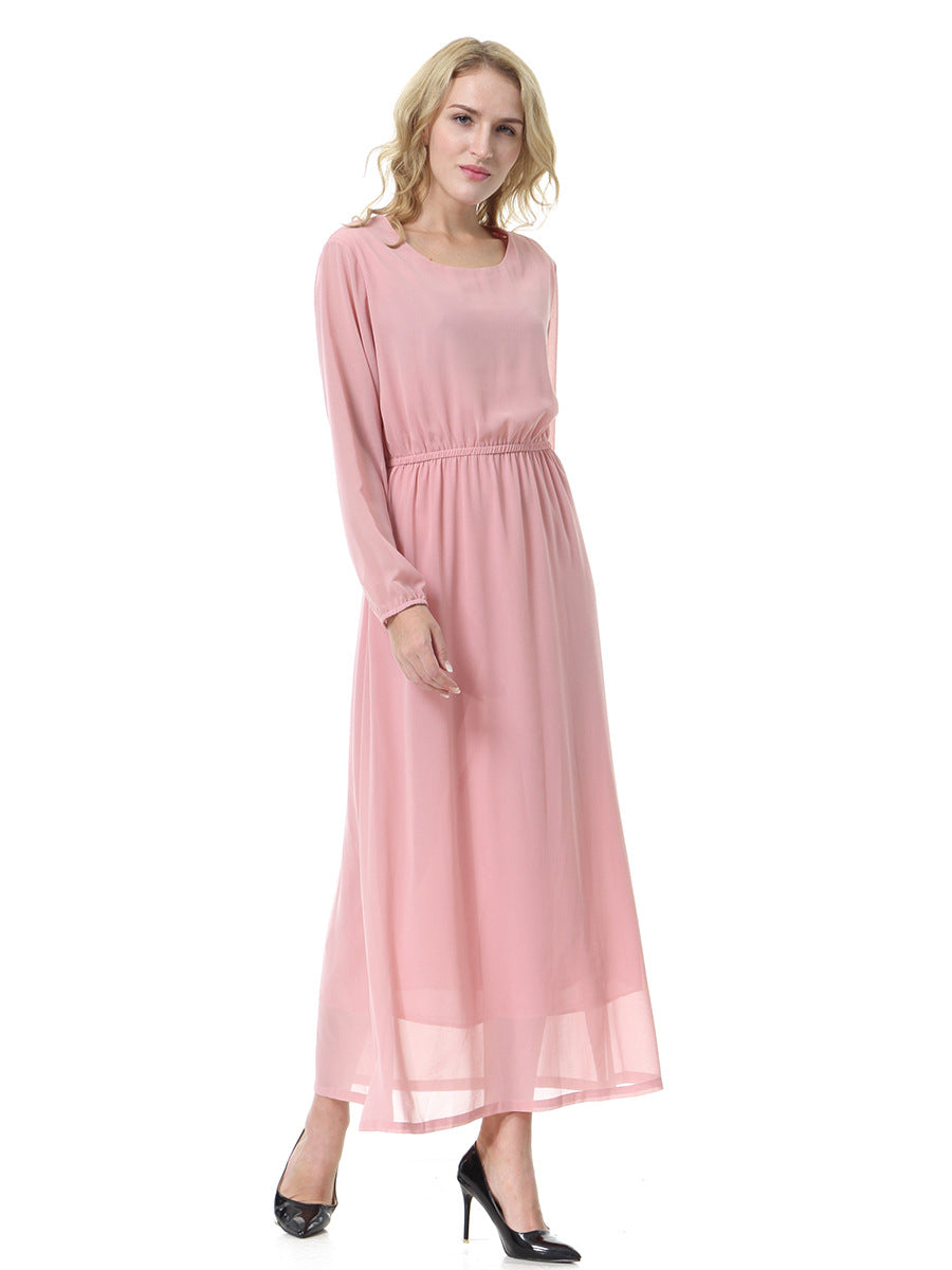 Hopeful Romantic Pleated Midi Dress - Light Coral