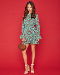 Aspyn Printed Ruffle Tie Dress - FINAL SALE