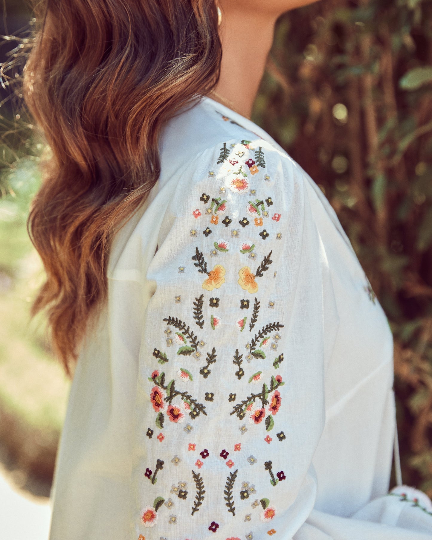 Bellflower Cotton Embroidered Shift Dress - FINAL SALE