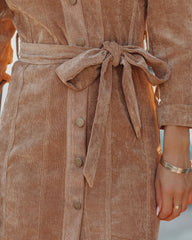 Blakey Button Down Corduroy Dress - FINAL SALE