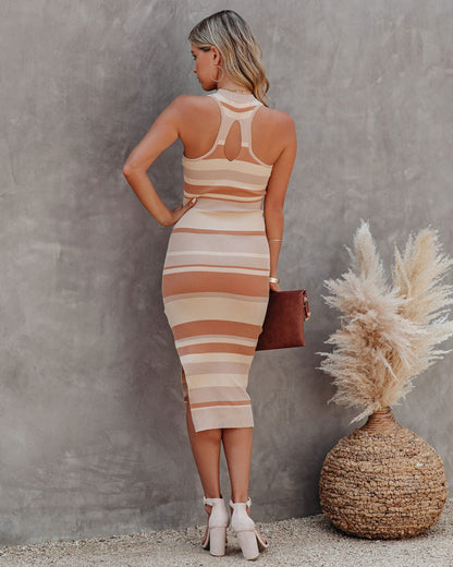 Cienna Striped Knit Midi Dress - FINAL SALE