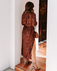 Halina Pocketed Button Down Midi Dress