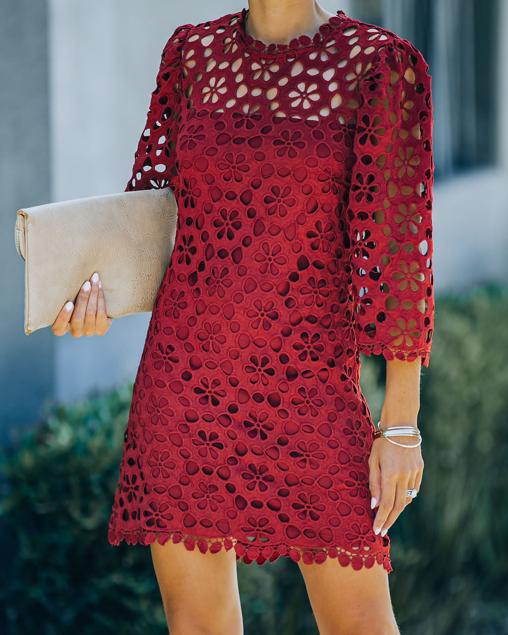 Cecily Crochet Shift Dress - FINAL SALE