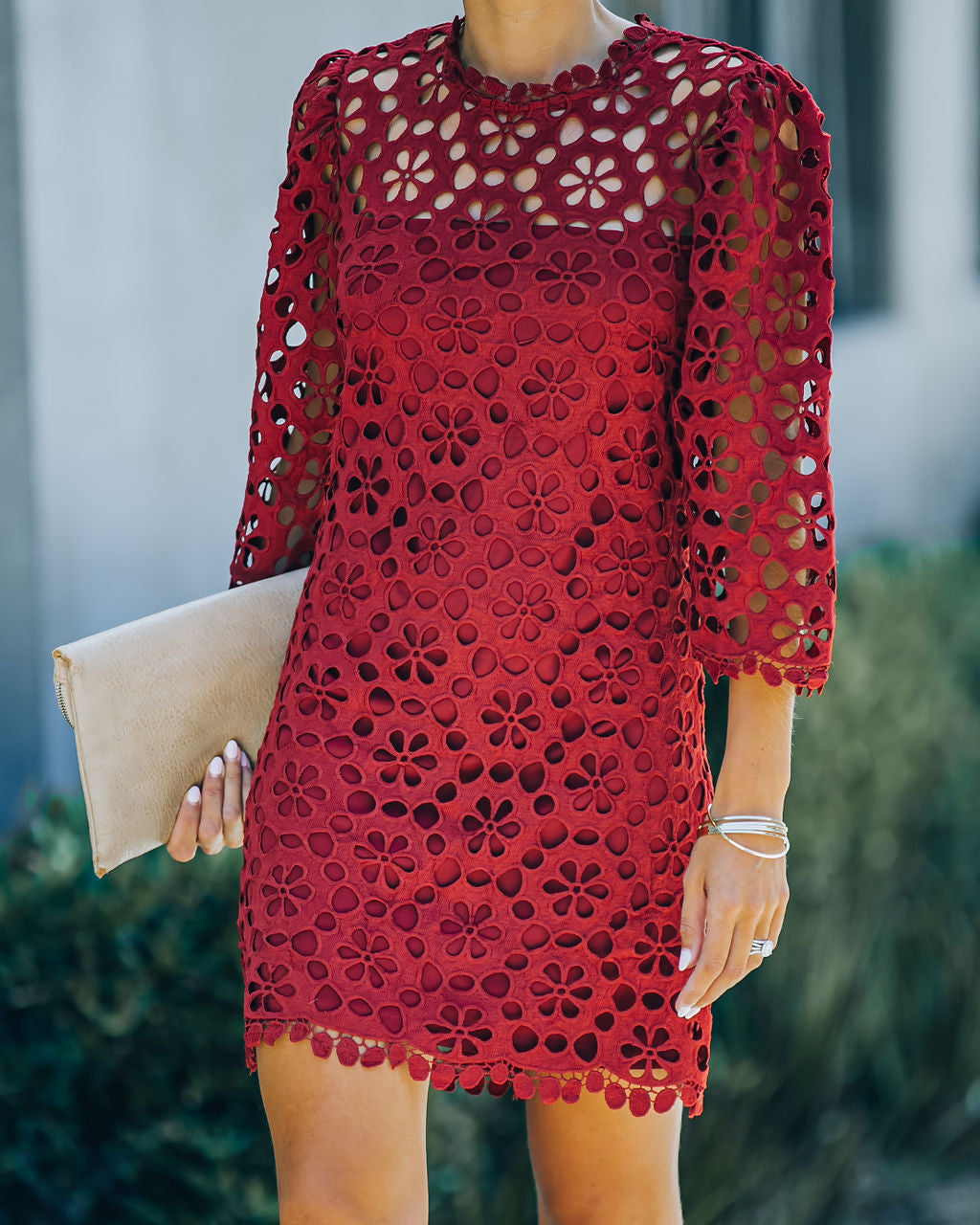 Cecily Crochet Shift Dress - FINAL SALE