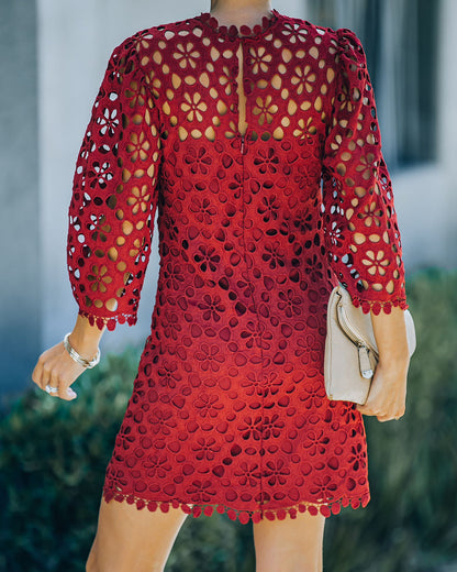 Cecily Crochet Shift Dress - FINAL SALE