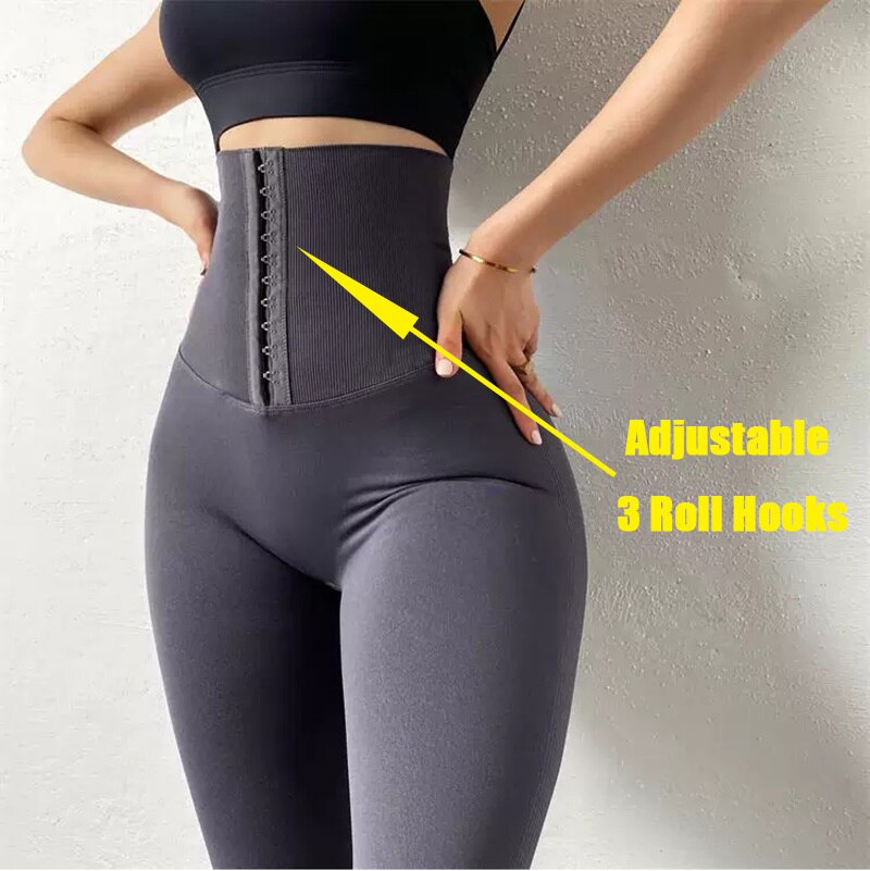 KittenAlarm - Mojoyce Cloud Hide Yoga Pants High Waist Trainer Slimming Tummy Control Butt Lifter Sports Legging Long Fitness Tights Shapewear