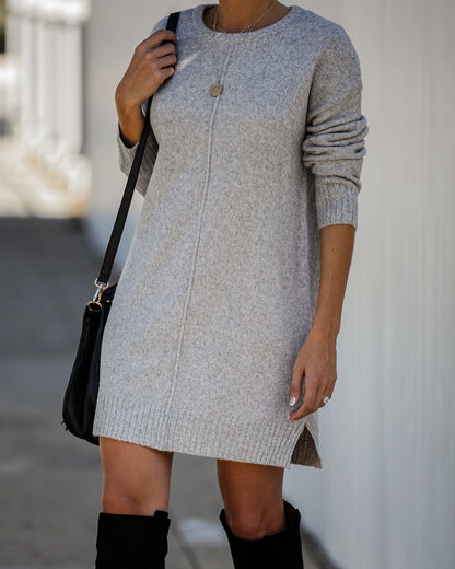 Smoky Mountain Sweater Dress - Grey