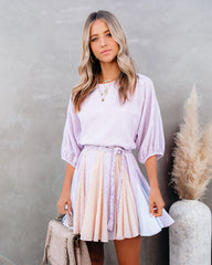 Montauk Cotton Blend Striped Rope Tie Dress