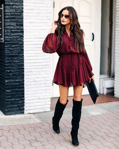 Rhode Island Bell Sleeve Tiered Dress