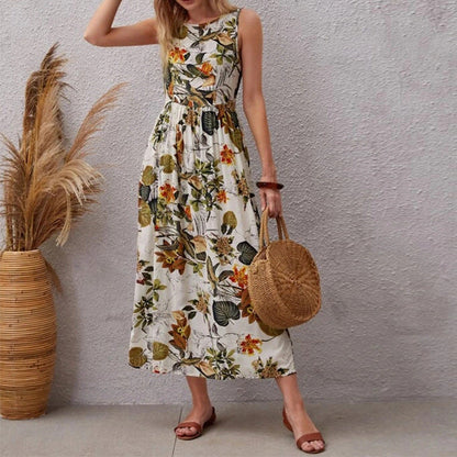 Lester Floral Smocked Midi Dress