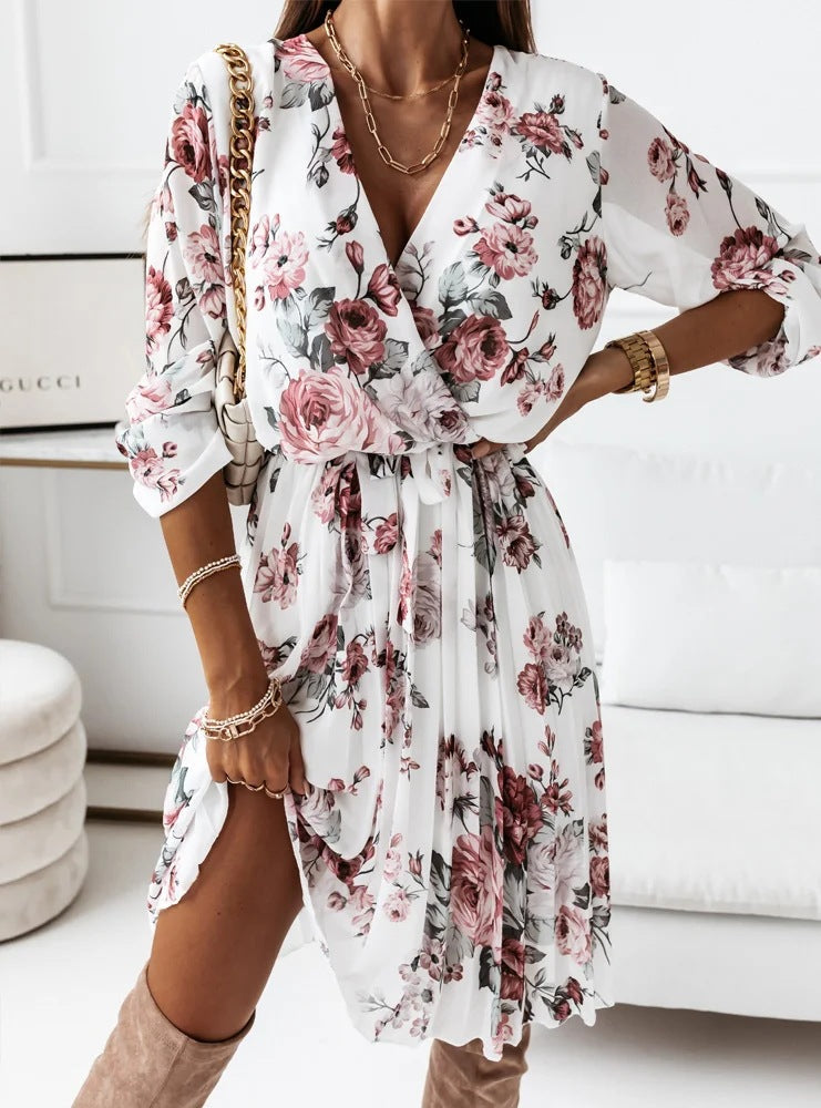 Truffle Floral Tie Dress - FINAL SALE