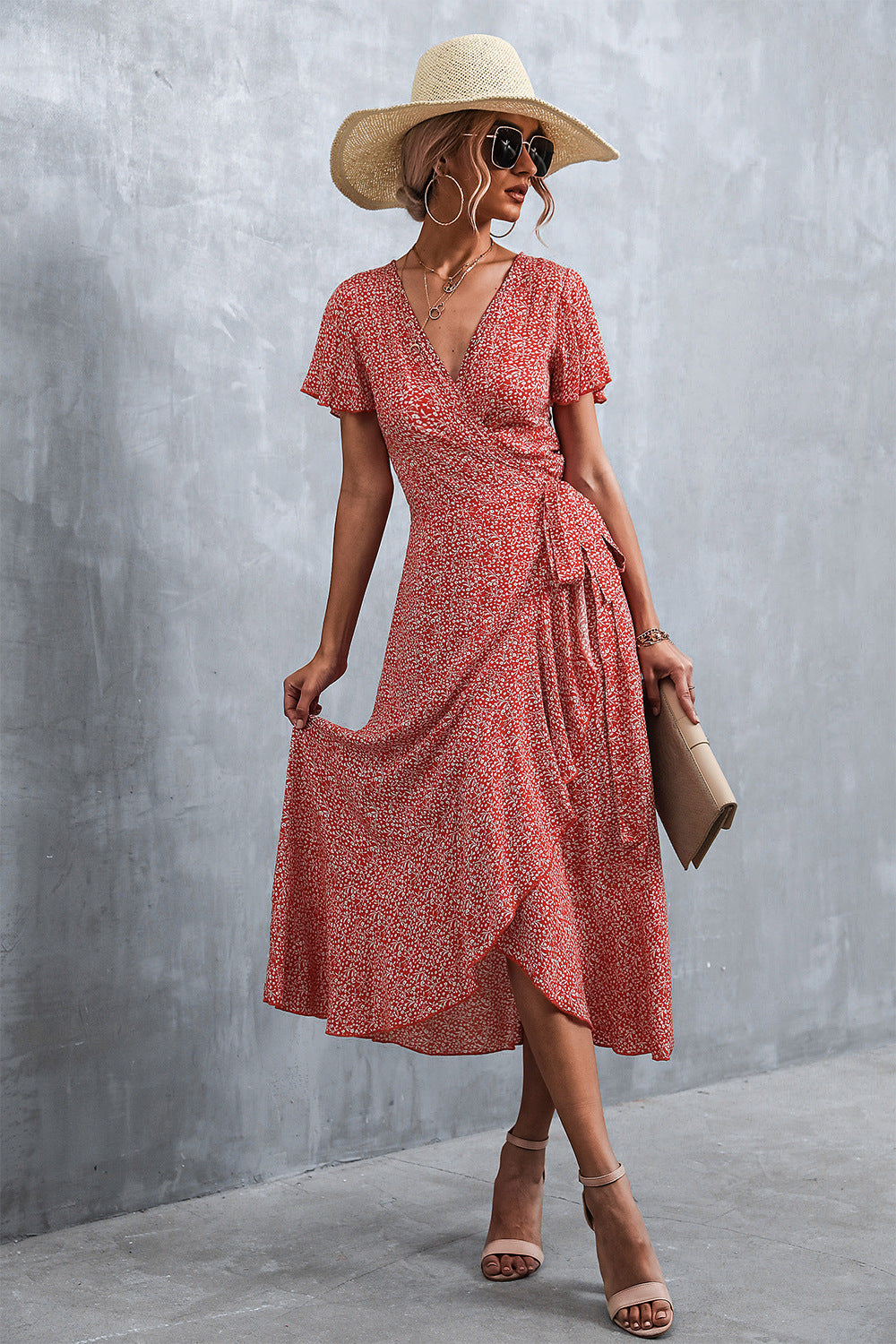 Knox Paisley High Low Ruffle Maxi Dress - FINAL SALE