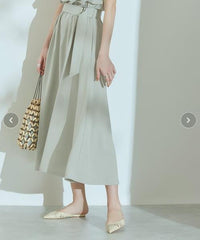 Soleia Satin Cowl Neck Midi Dress - Sage