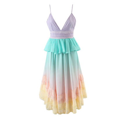 Augustin Ruffle Tiered Midi Dress