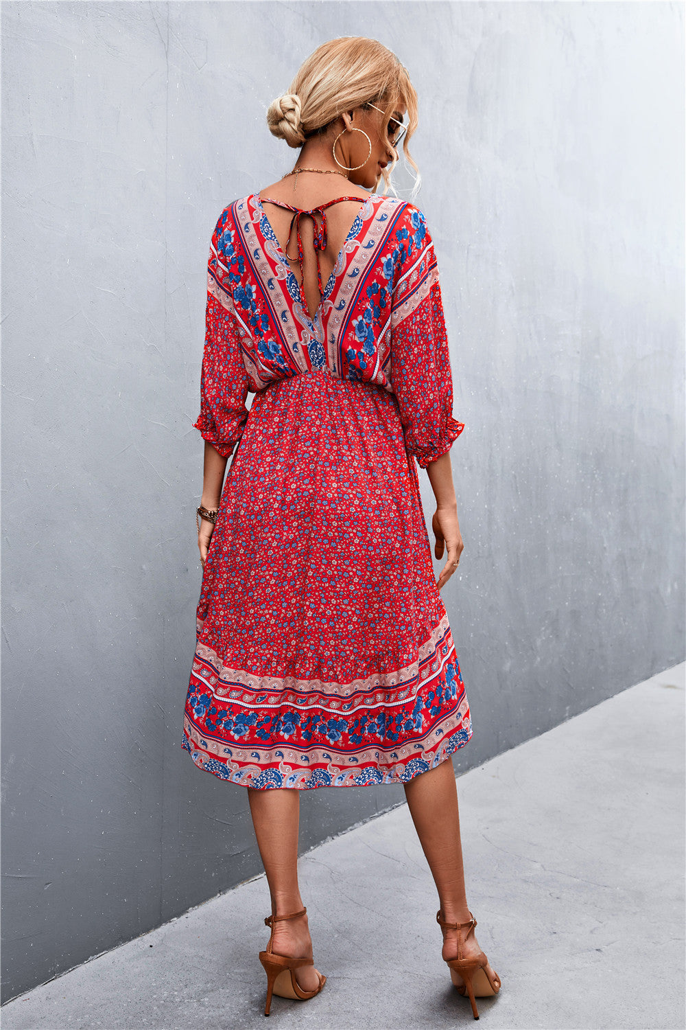 Maximus Printed Button Down Dress