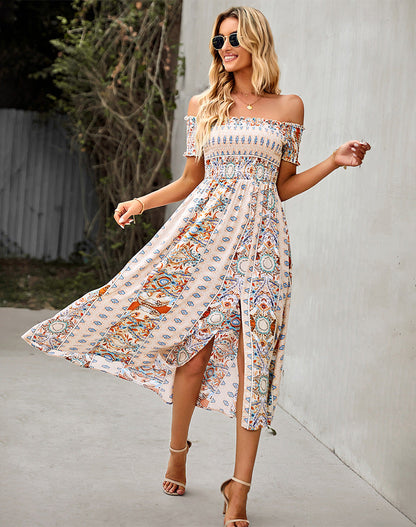 Ultimate Summer Off The Shoulder Bell Sleeve Dress