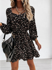 Romani Textured Floral Shift Dress