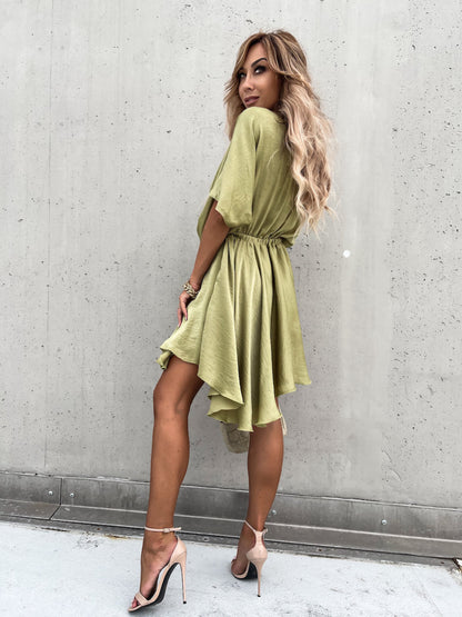 Only The Lucky Plunge Cape Dress