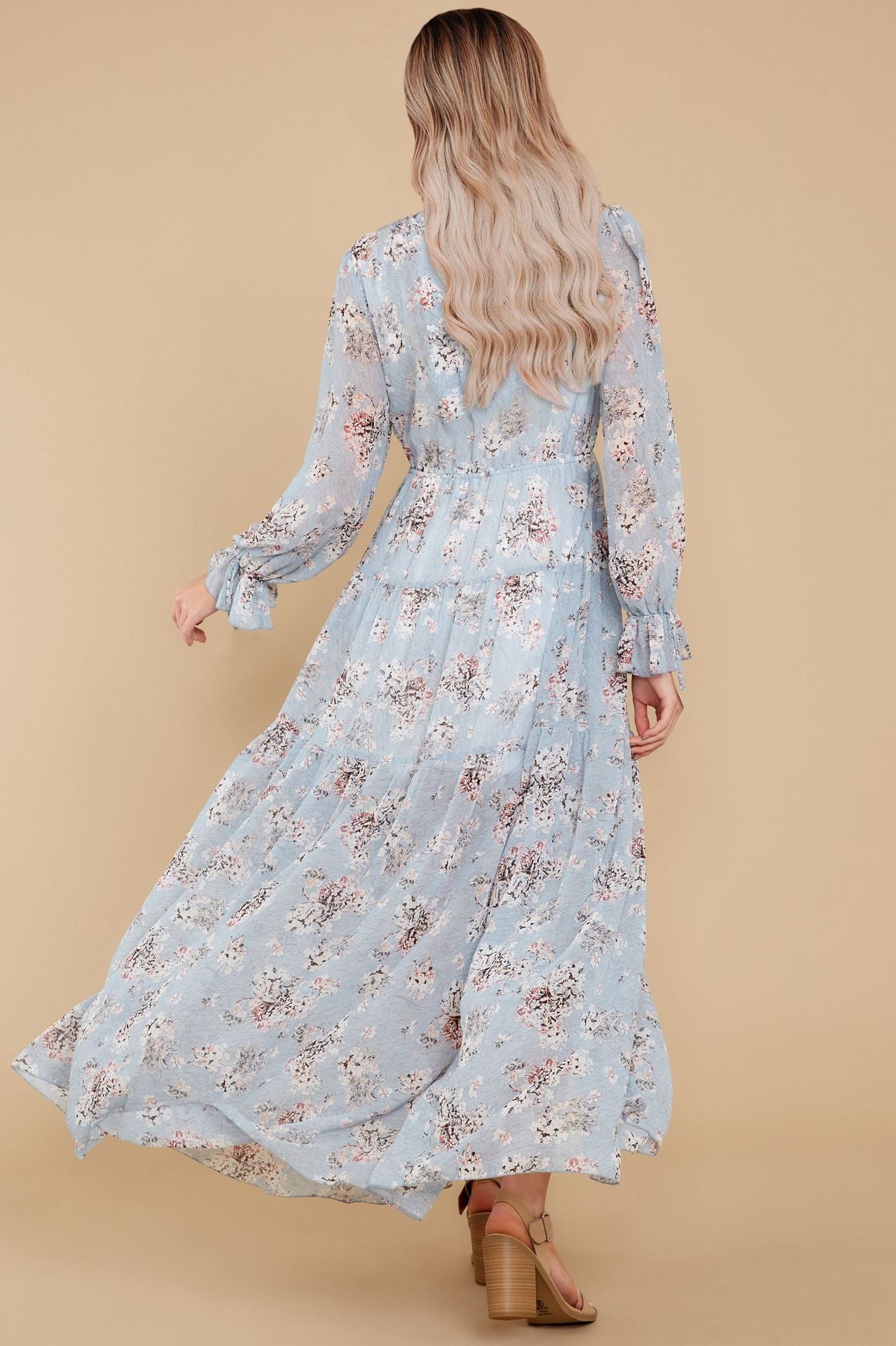 Dashing Daisies Chiffon Boho Maxi Dress - FINAL SALE