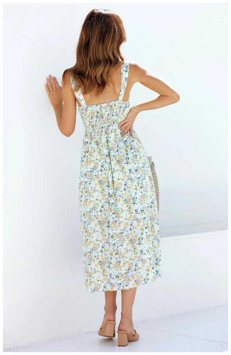 Loved By You Floral Midi Dress - Ivory