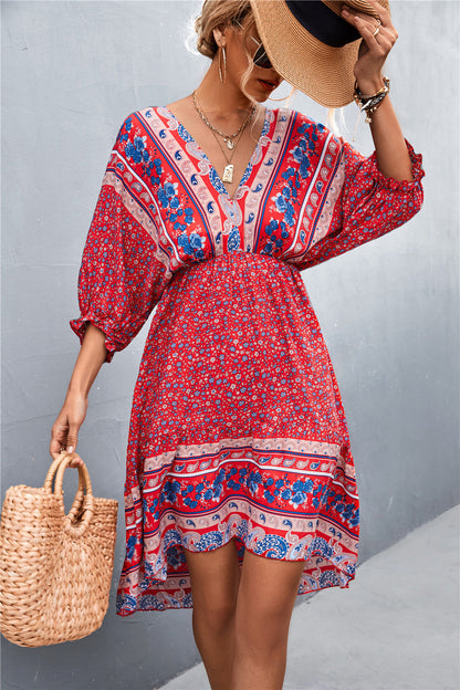 Maximus Printed Button Down Dress