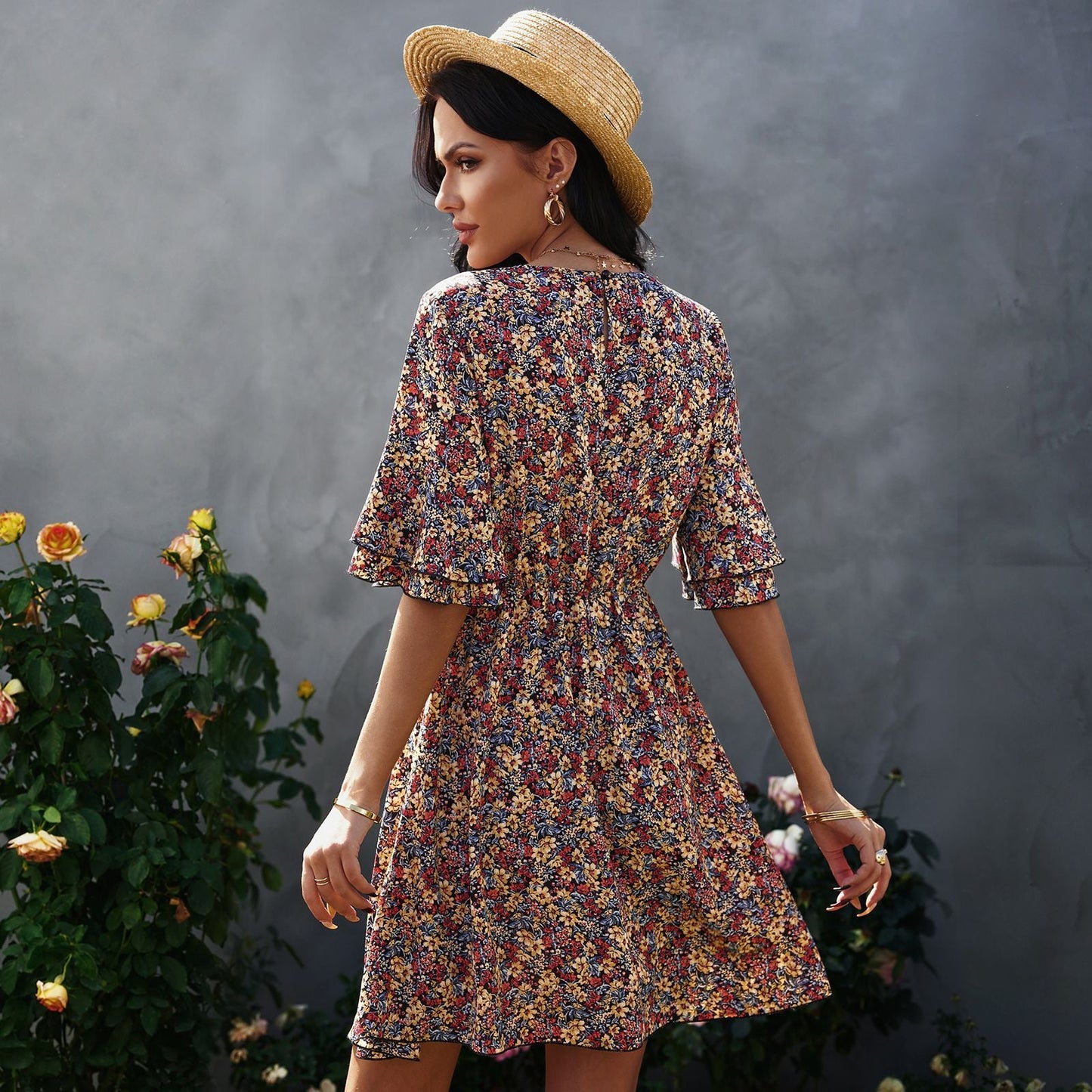 Lainie Floral Tie Dress