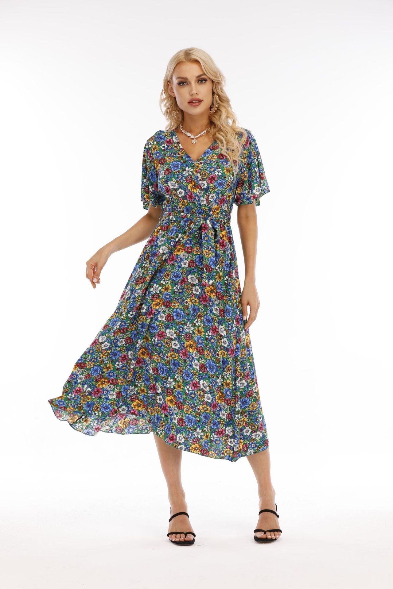 Larsen Floral Midi Dress