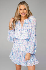 Rosaline Paisley Button Down Ruffle Dress