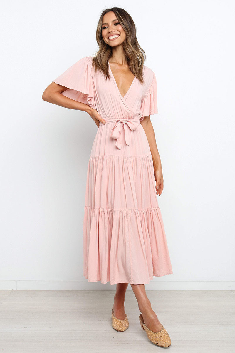 The Two Of Us Tiered Midi Dress - FINAL SALE