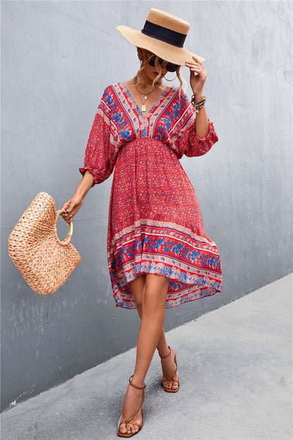 Maximus Printed Button Down Dress