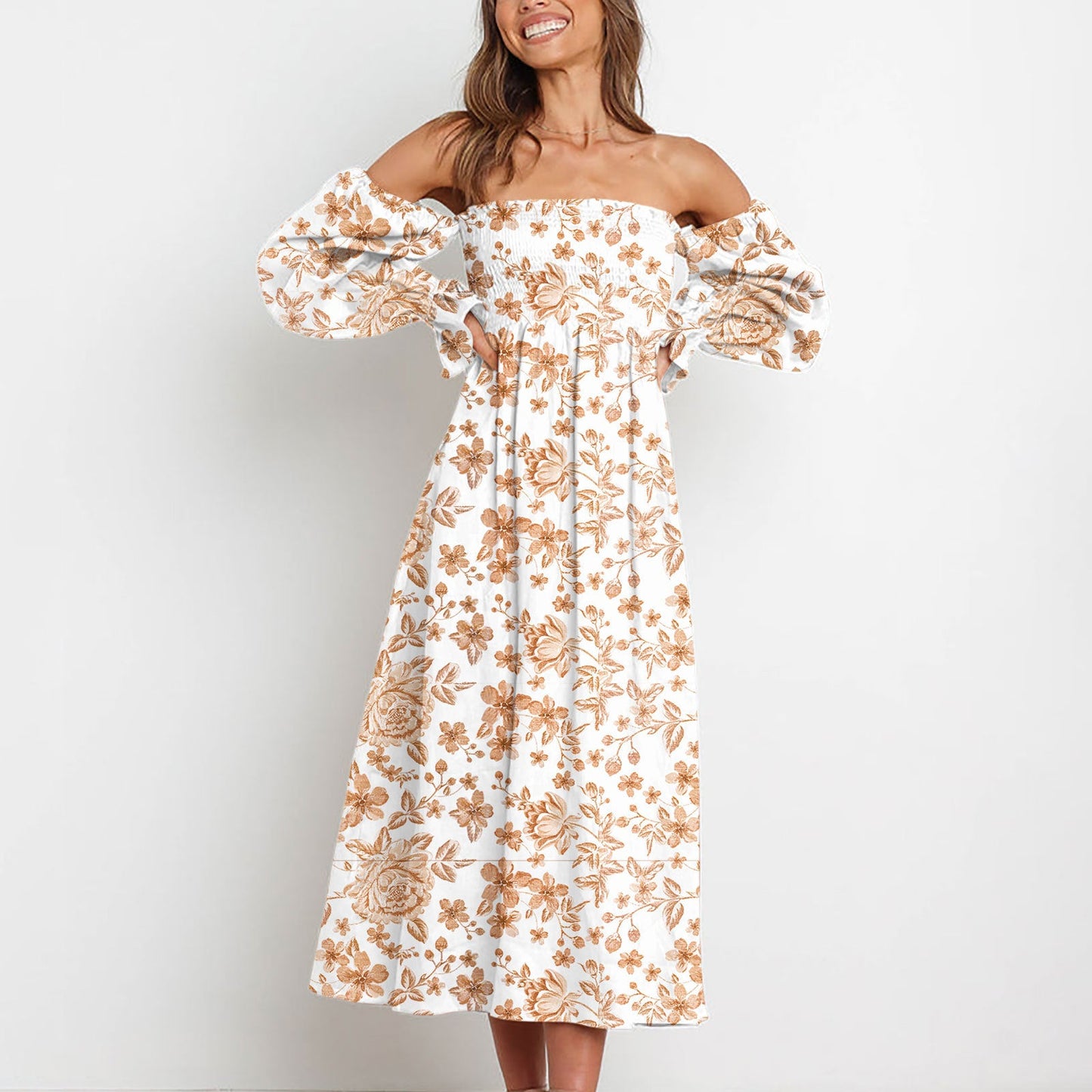 Debin Off The Shoulder High Low Maxi Dress - FINAL SALE