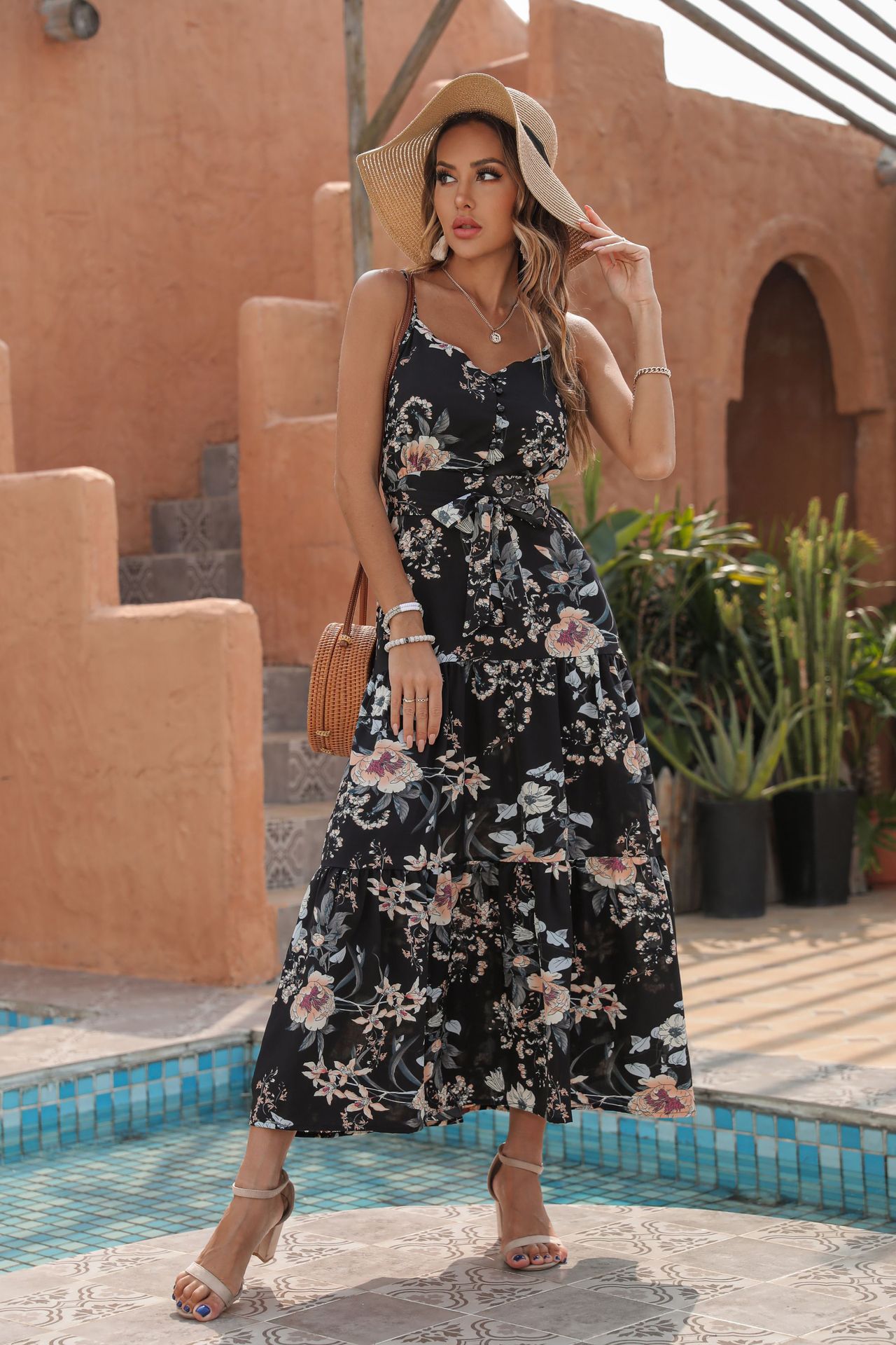 Searching For Balance Floral Maxi Dress