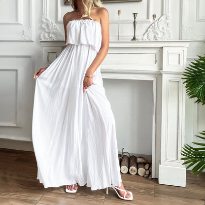 Positive Energy Strapless Maxi Dress - Off White