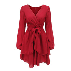 Only In Dreams Satin Wrap Dress