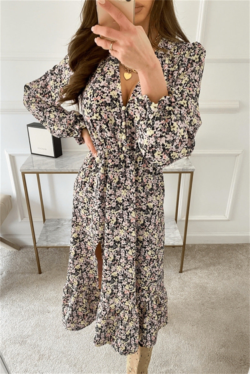 Edgewater Floral Smocked Midi Dress