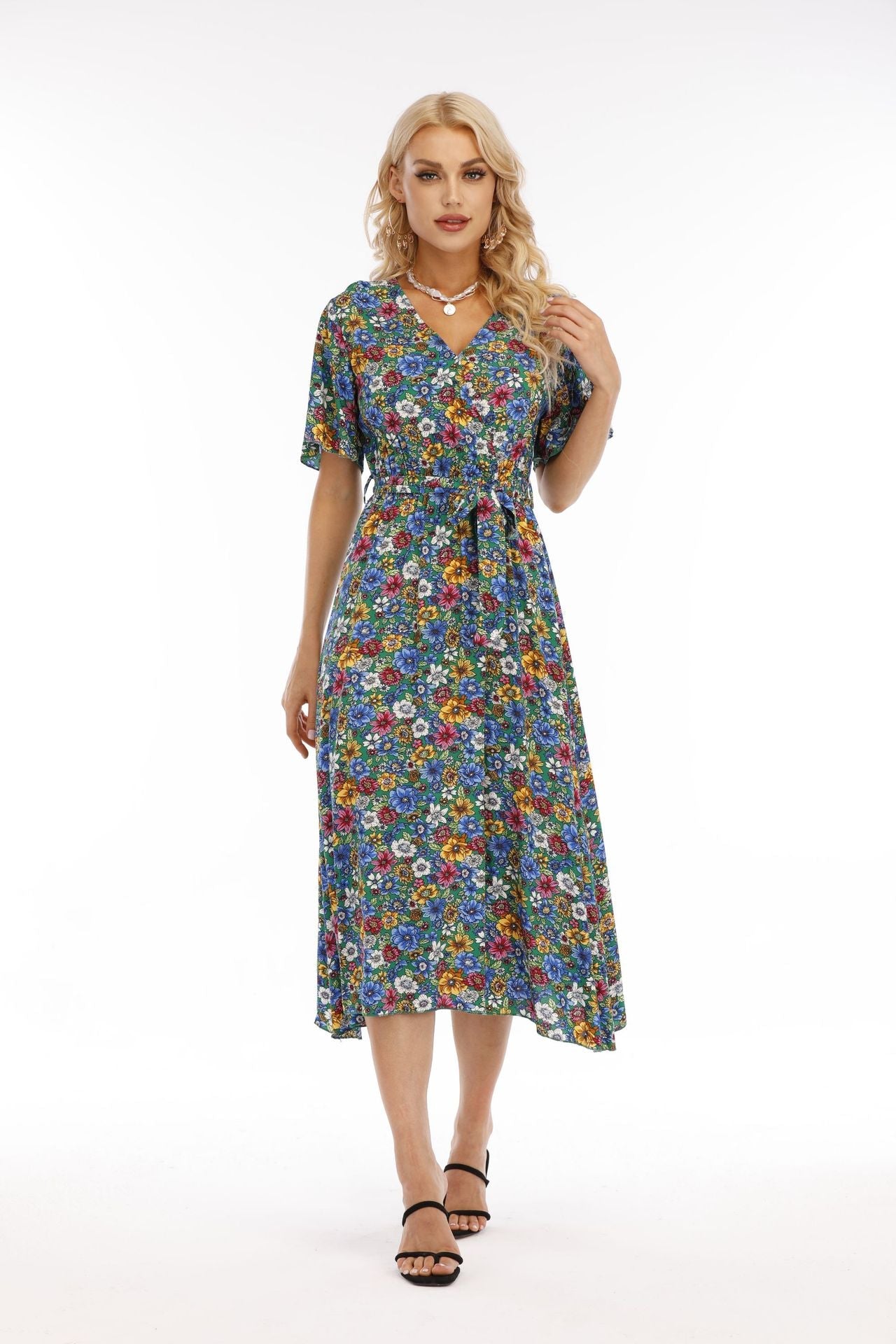 Larsen Floral Midi Dress