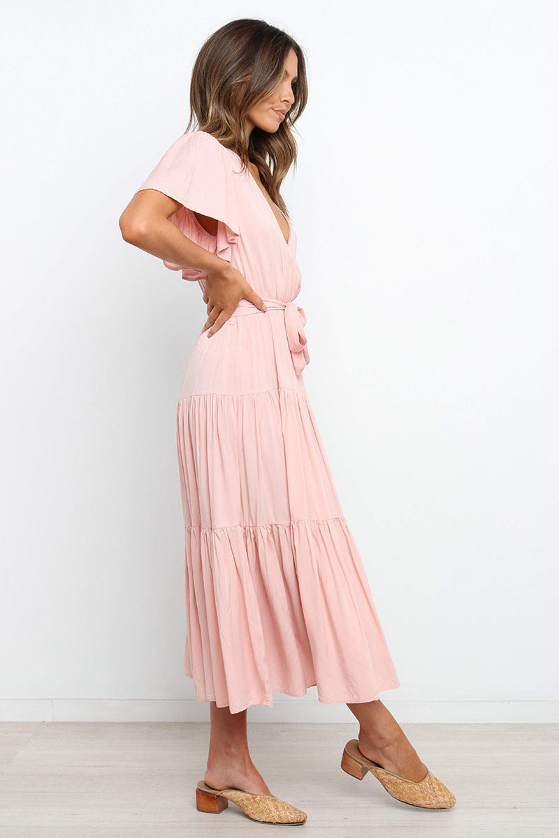 The Two Of Us Tiered Midi Dress - FINAL SALE