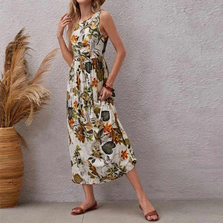 Lester Floral Smocked Midi Dress