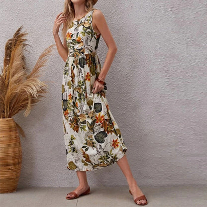 Lester Floral Smocked Midi Dress